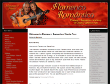 Tablet Screenshot of flamencoromantico.com